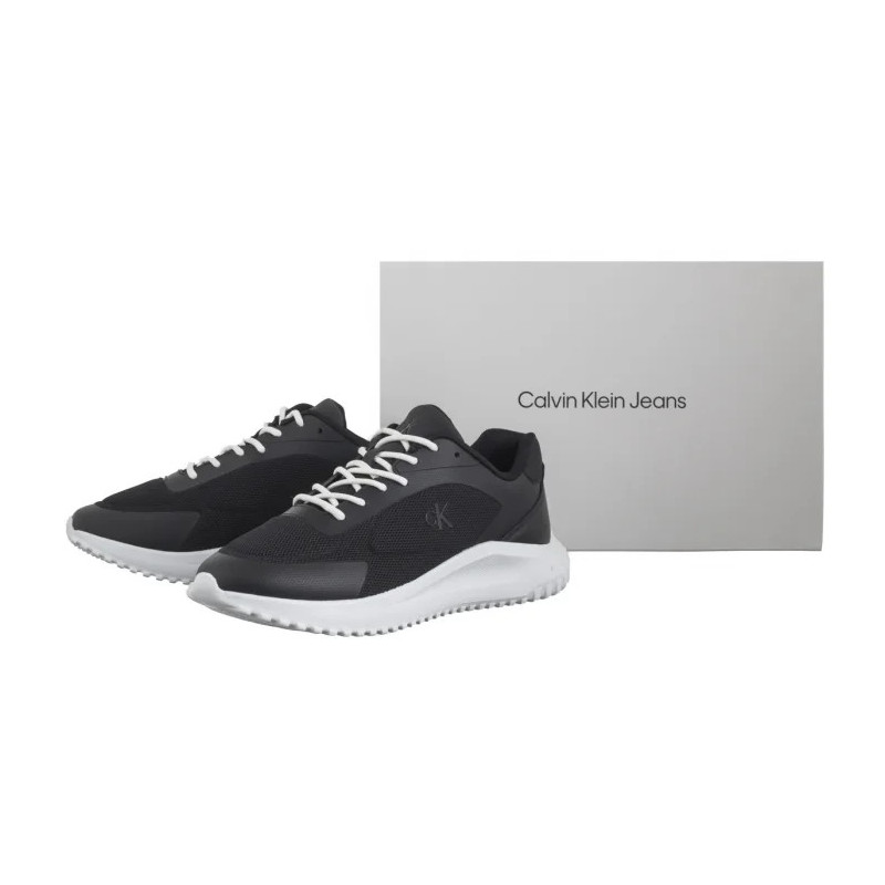 Calvin Klein Eva Runner Low Mesh Mix Ck Black/Bright White YM0YM01185 0GM (CK649-a) spordijalatsid