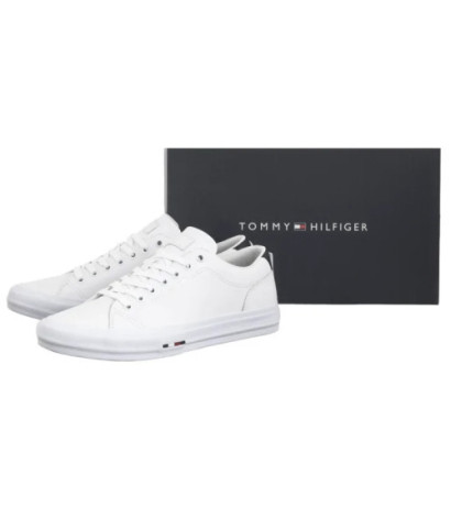 Tommy Hilfiger TH Hi Vulc Street Lth Patch White/Desert Sky FM0FM05312 0K5 (TH1326-a) tossud