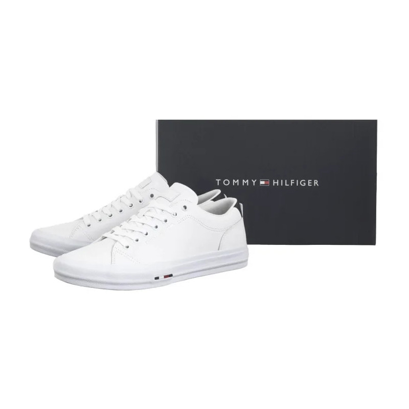 Tommy Hilfiger TH Hi Vulc Street Lth Patch White/Desert Sky FM0FM05312 0K5 (TH1326-a) tossud