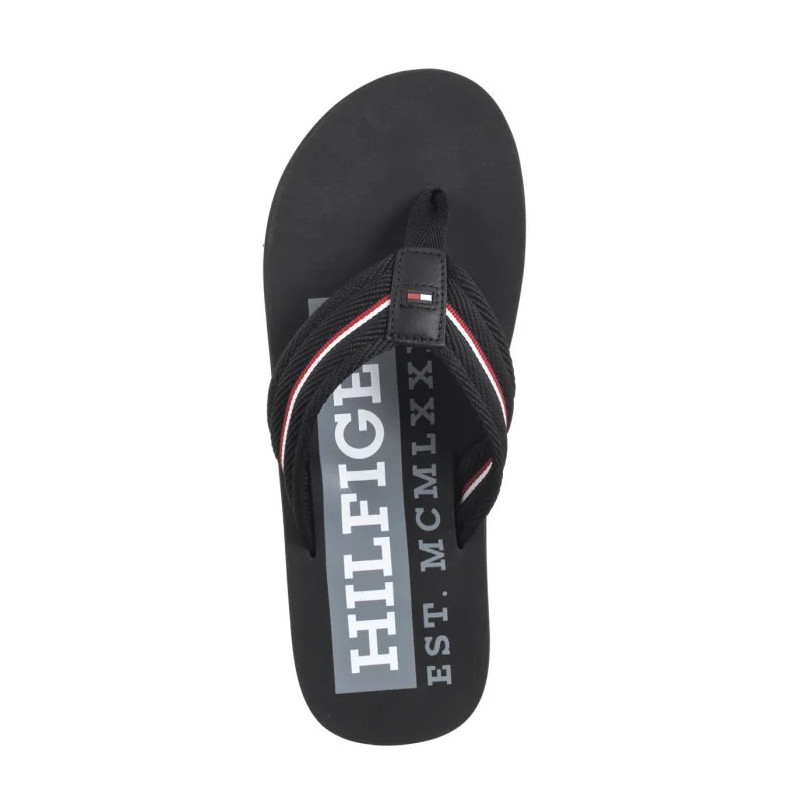 Tommy Hilfiger Corporate Hilfiger Beach Sandal Black FM0FM05436 BDS (TH1321-b) kingad