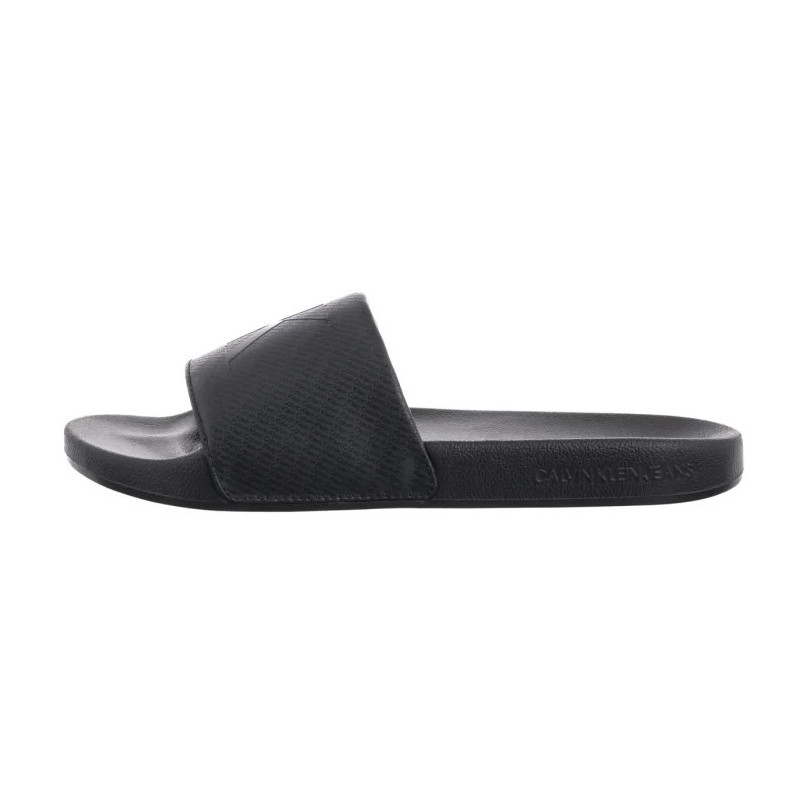 Calvin Klein Slide Aop Print Triple Black YM0YM01269 0GJ (CK650-a) sussid