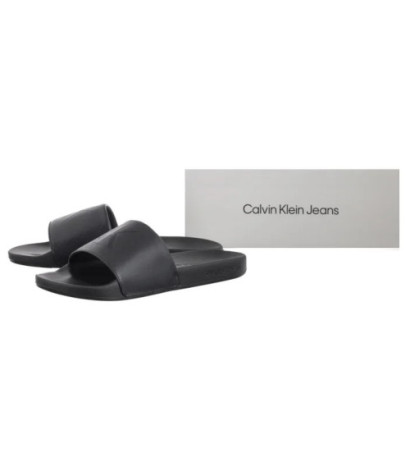 Calvin Klein Slide Aop Print Triple Black YM0YM01269 0GJ (CK650-a) sussid