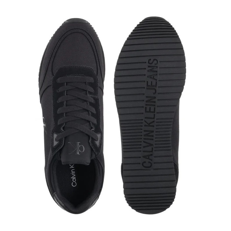 Calvin Klein Runner Sock Laceup Mg Canvas Triple Black YM0YM01217 0GJ (CK654-a) spordijalatsid