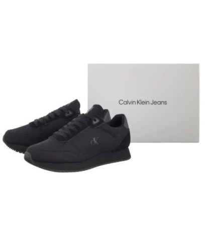 Calvin Klein Runner Sock Laceup Mg Canvas Triple Black YM0YM01217 0GJ (CK654-a) spordijalatsid