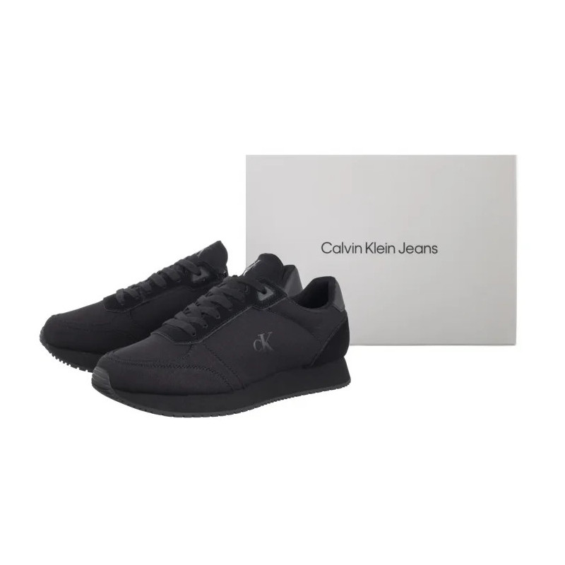 Calvin Klein Runner Sock Laceup Mg Canvas Triple Black YM0YM01217 0GJ (CK654-a) spordijalatsid