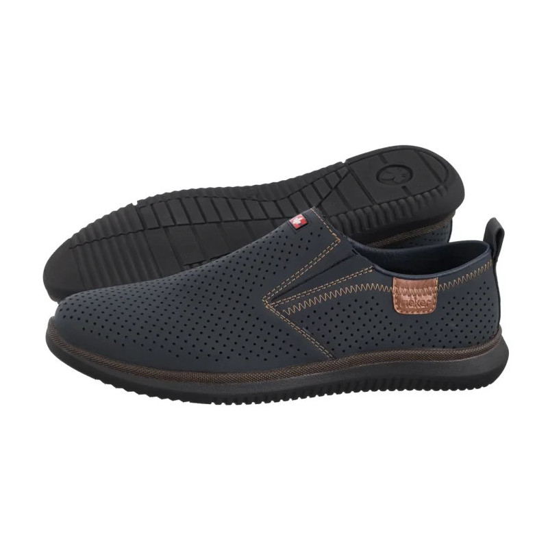 Rieker Granatowe 10452-14 Blue (RI269-a) kingad