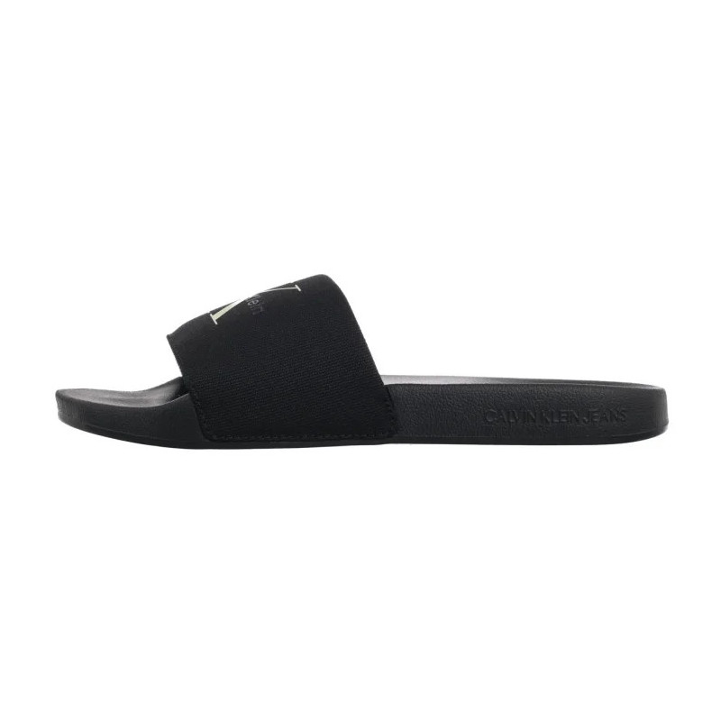 Calvin Klein Slide Monologo Cv Ck Black/White Jade YM0YM01367 01M (CK672-a) sussid