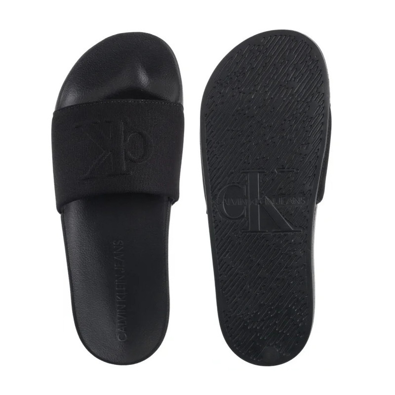 Calvin Klein Slide Hf Mono Cv Triple Black YM0YM01282 0GJ (CK676-a) sussid