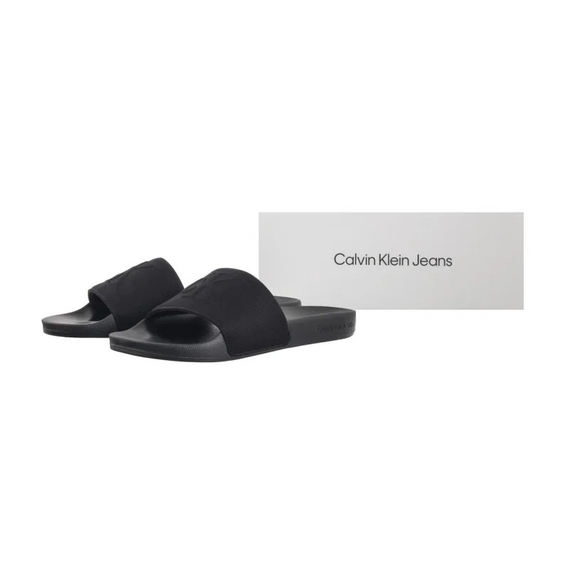 Calvin Klein Slide Hf Mono Cv Triple Black YM0YM01282 0GJ (CK676-a) sussid