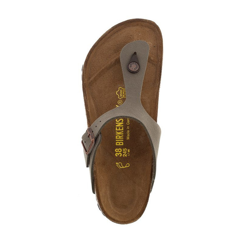 Birkenstock Gizeh BS Nubuk Stone 043391 (BK29-a) kingad