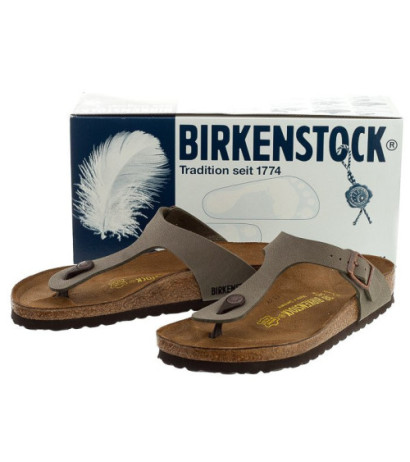 Birkenstock Gizeh BS Nubuk Stone 043391 (BK29-a) kingad