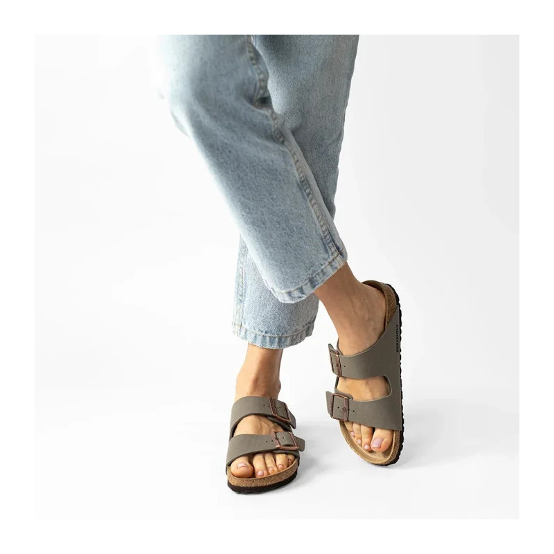 Birkenstock Arizona BF Nubuk Stone 151213 (BK19-b) Naiste kingad/klappide klapid