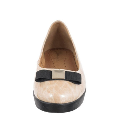 Maciejka Beżowe Lakierowane 01942-04/00-5 (MA78-e) baleriinid