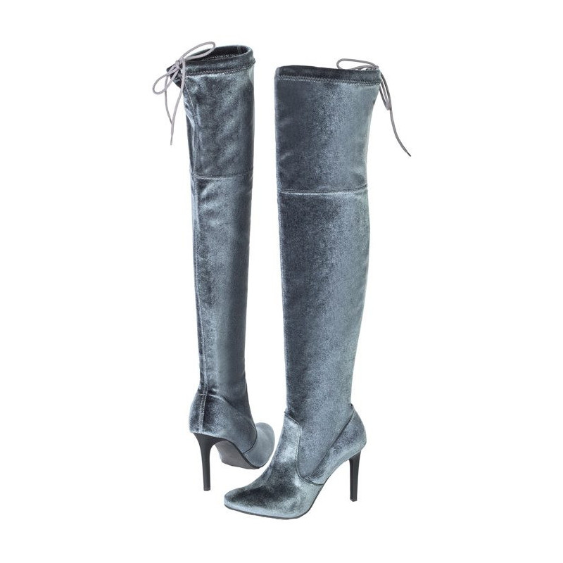 Carinii Szare/Niebieskie Strecz B3913 (CI211-b) kõrged kontsad