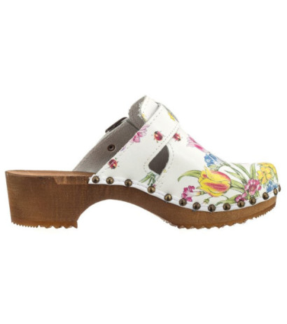 Buxa Białe PE15 Gucci Kwiatki Motyw (BX11-a) Naiste kingad/klappide klapid