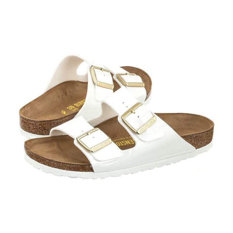 Birkenstock Arizona Patent White 1005294 (BK52-b) Naiste kingad/klappide klapid