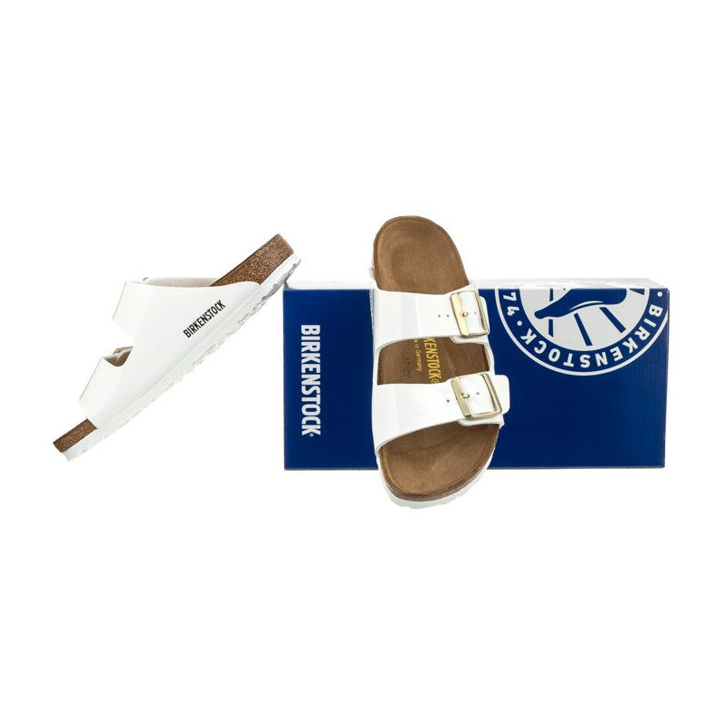 Birkenstock Arizona Patent White 1005294 (BK52-b) Naiste kingad/klappide klapid