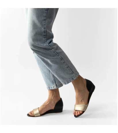 Maciejka Czarne/Złote 01971-46/00-5 (MA346-b) sandaalid