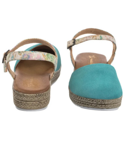 Maciejka Turkusowe w Kwiaty 03065-06/00-5 (MA472-f) sandaalid