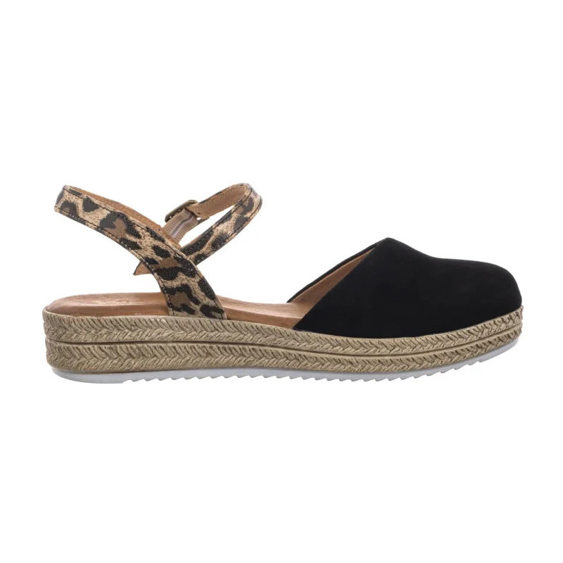 Maciejka Czarne w Panterkę 03065-20/00-5 (MA472-g) sandaalid