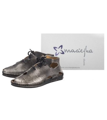 Maciejka Szare/Czarne 03426-03/00-0 (MA609-c) sandaalid