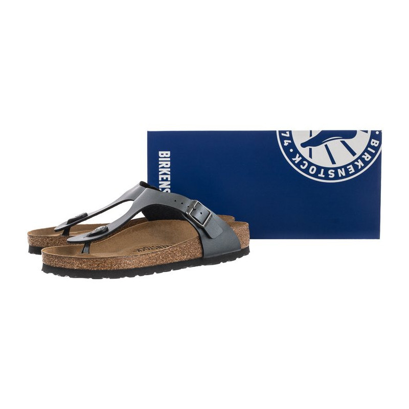 Birkenstock Gizeh BS Metallic Black 1021428 (BK114-b) kingad