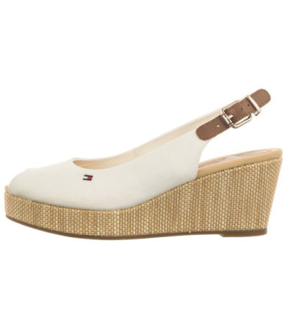Tommy Hilfiger Iconic Elba Sling Back Wedge FW0FW04788 YBL Ecru (TH122-f) kingad