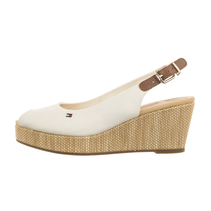 Tommy Hilfiger Iconic Elba Sling Back Wedge FW0FW04788 YBL Ecru (TH122-f) kingad