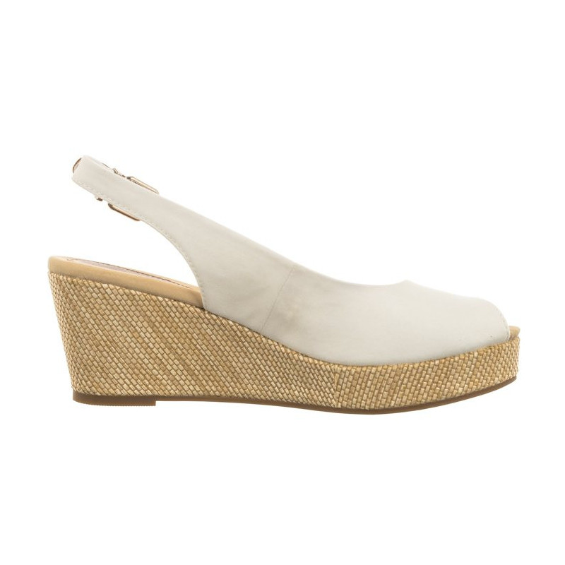 Tommy Hilfiger Iconic Elba Sling Back Wedge FW0FW04788 YBL Ecru (TH122-f) kingad