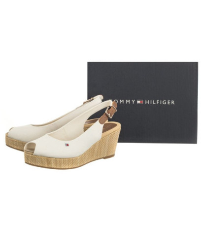 Tommy Hilfiger Iconic Elba Sling Back Wedge FW0FW04788 YBL Ecru (TH122-f) kingad