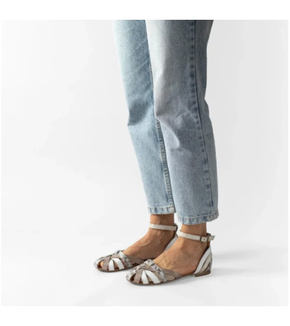 Maciejka Złoto-Białe 01924-48/00-5 (MA600-j) sandaalid