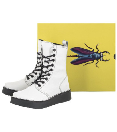 FLY London Rami Rio White (Blk Stch) P211043010 (FL323-b) kingad