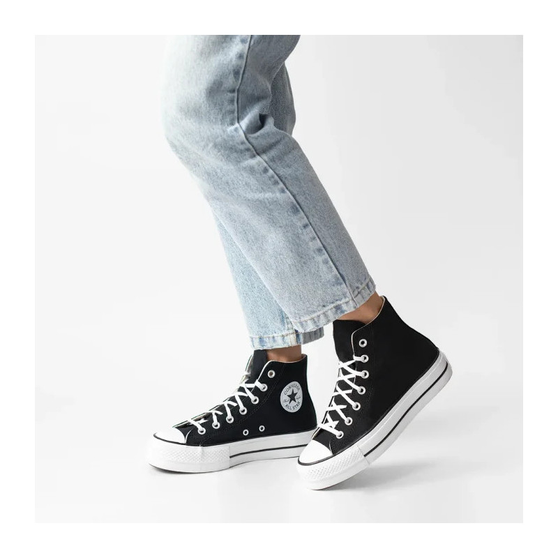Converse CT All Star Lift Hi Black/White 560845C (CO468-b) kingad