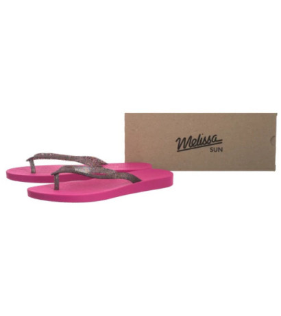 Melissa Sun Flip Flop AD 33493/54085 Pink/Clear Glitter (ML212-d) kingad