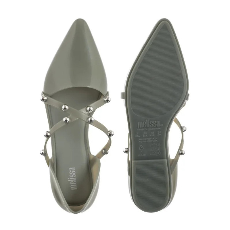 Melissa Pointy Stripe AD 33321/50857 Green/Silver  (ML206-c) sandaalid