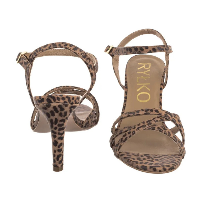 Ryłko Brązowe Panterka 7NFN8_T1 _5TS (RY303-e) kõrged kontsad