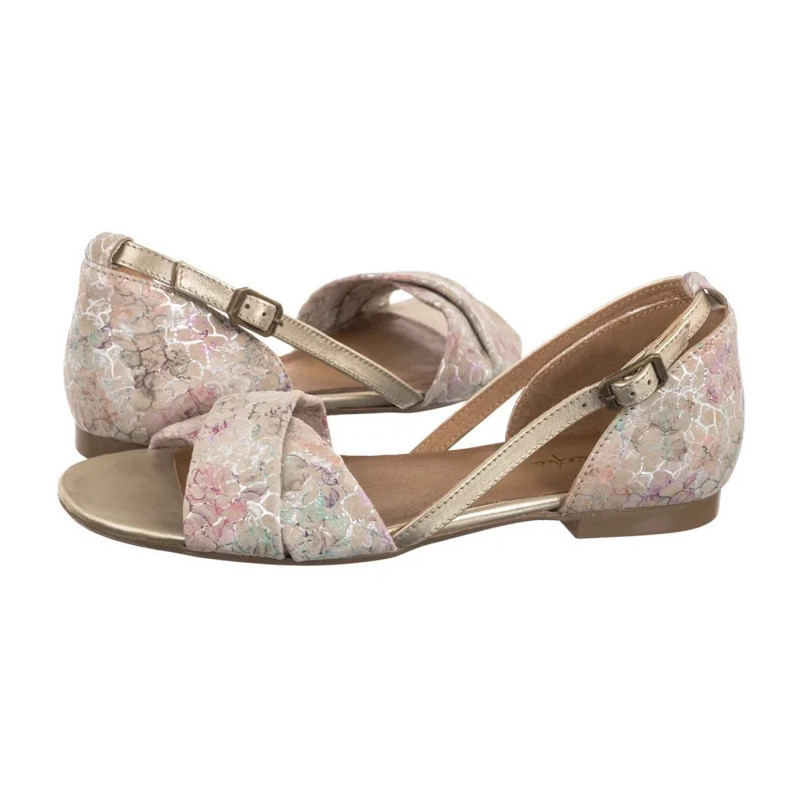 Maciejka Beżowe w Kwiatki 04614-22/00-5 (MA732-g) sandaalid