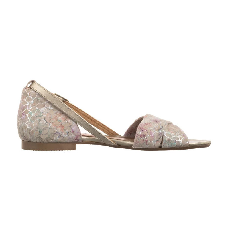 Maciejka Beżowe w Kwiatki 04614-22/00-5 (MA732-g) sandaalid