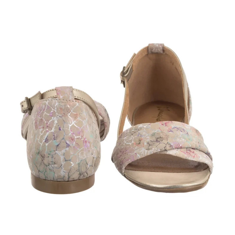 Maciejka Beżowe w Kwiatki 04614-22/00-5 (MA732-g) sandaalid