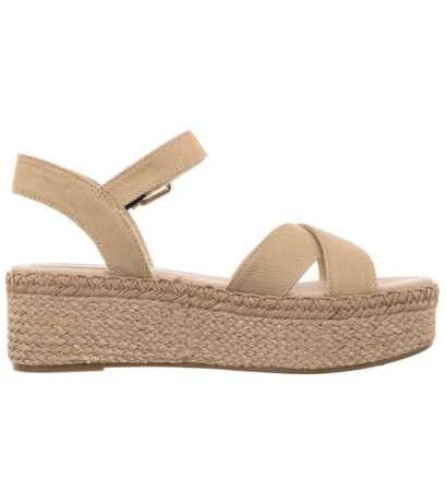 Tommy Hilfiger Shiny Touches Flatform Wedge Light Gold FW0FW06245 0LJ (TH480-a) kingad