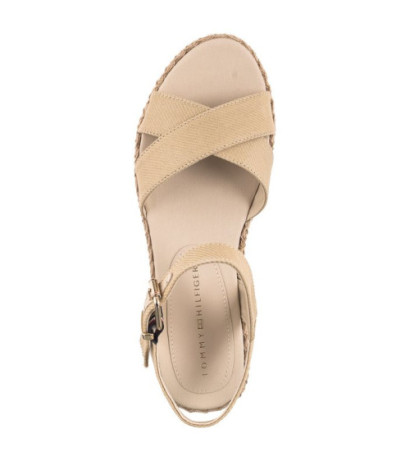 Tommy Hilfiger Shiny Touches Flatform Wedge Light Gold FW0FW06245 0LJ (TH480-a) kingad