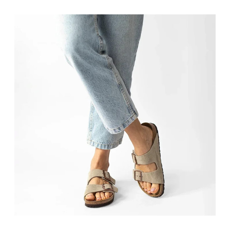 Birkenstock Arizona BS Soft Footbed Taupe 0951303 (BK180-a) Naiste kingad/klappide klapid