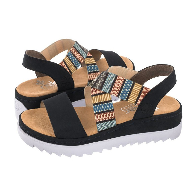 Rieker Granatowe V44G8-14 Blue Combination (RI2-b) kingad