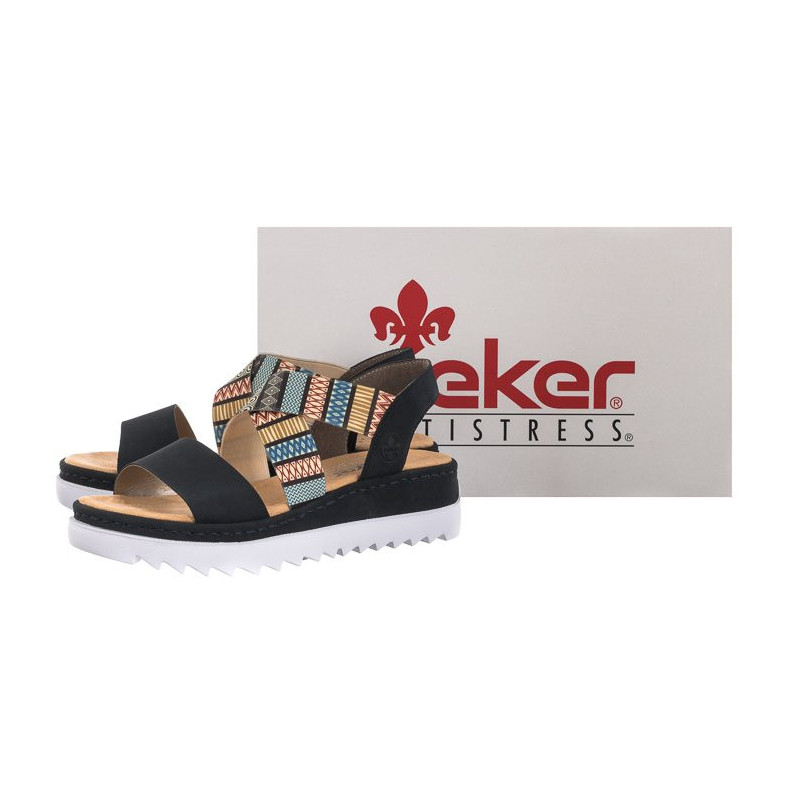 Rieker Granatowe V44G8-14 Blue Combination (RI2-b) kingad