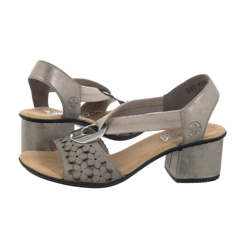 Rieker Białe 64677-64 Beige (RI12-b) kingad
