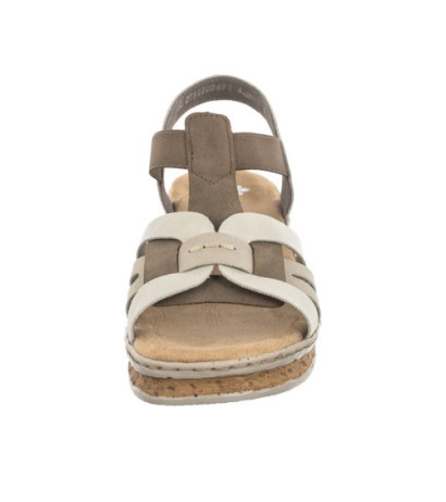 Rieker Beżowe 62918-22 Beige Combination (RI30-b) kingad