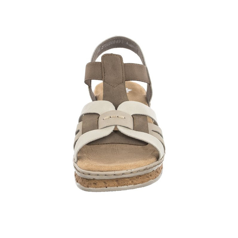 Rieker Beżowe 62918-22 Beige Combination (RI30-b) kingad