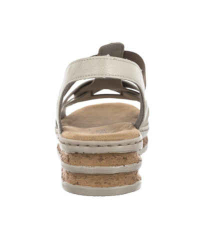 Rieker Beżowe 62918-22 Beige Combination (RI30-b) kingad