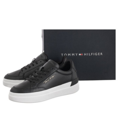 Tommy Hilfiger TH Signature Leather Sneaker FW0FW06665 BDS Black (TH539-a) spordijalatsid