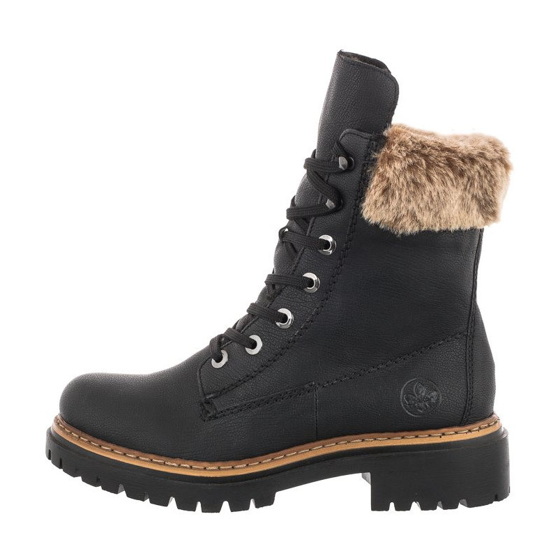 Rieker Czarne 72630-00 (RI68-a) kingad